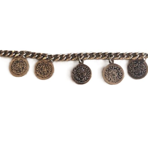 Set of 2 Bohemian Style Gold Tone Chain Necklaces - Picture 2 of 4